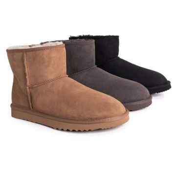 UGG Boots Men Large Size Mini Classic,Australian Genuine double Face Sheepskin,Water Resistant, 15720