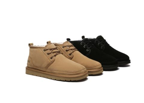 UGG AUSTRALIAN SHEPHERD® Men Sheepskin Wool Lace Up Ankle Casual Boots Leonard
