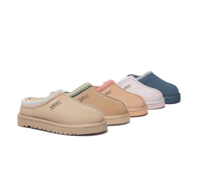 AUSTRALIAN SHEPHERD® UGG Slippers Sheepskin Wool Ankle Multi-color Tazzy Tay