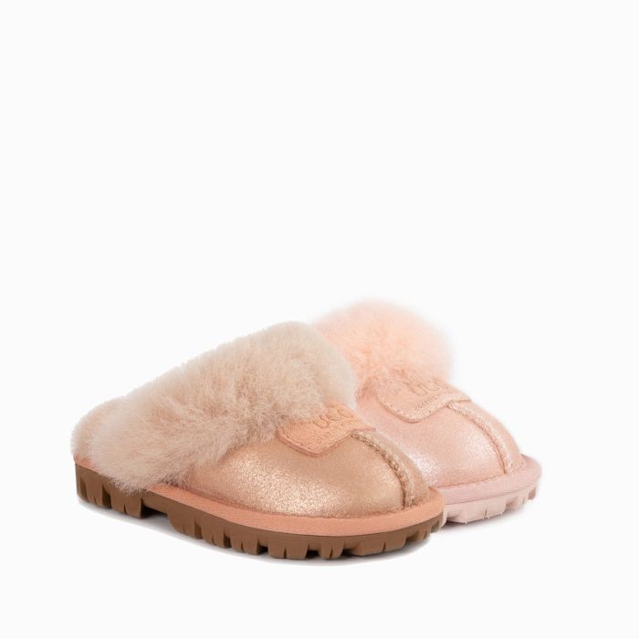UGG OZWEAR Kids Coquette Metallic Slipper