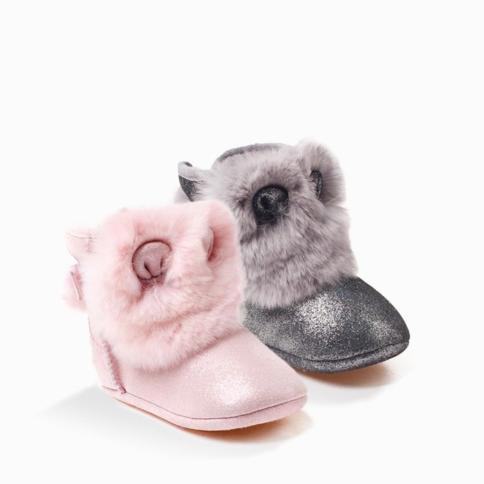 UGG OZWEAR Rabbit Baby Booties