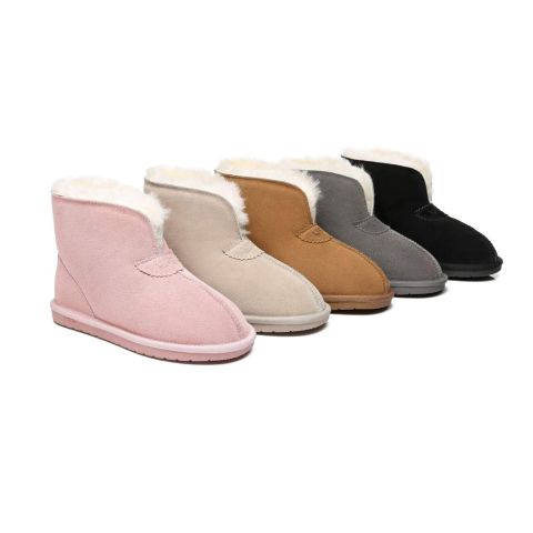 AS UGG Parker Unisex Ankle Premium Double-face Sheepskin Home Water-resistant Slipper