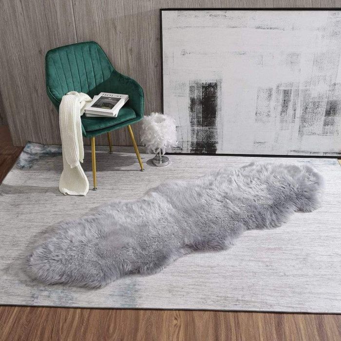 TA Premium Australian Sheepskin Single Long Wool Rug 185cm